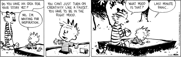 Calvin and Hobbes cartoon, by Bill Watterson