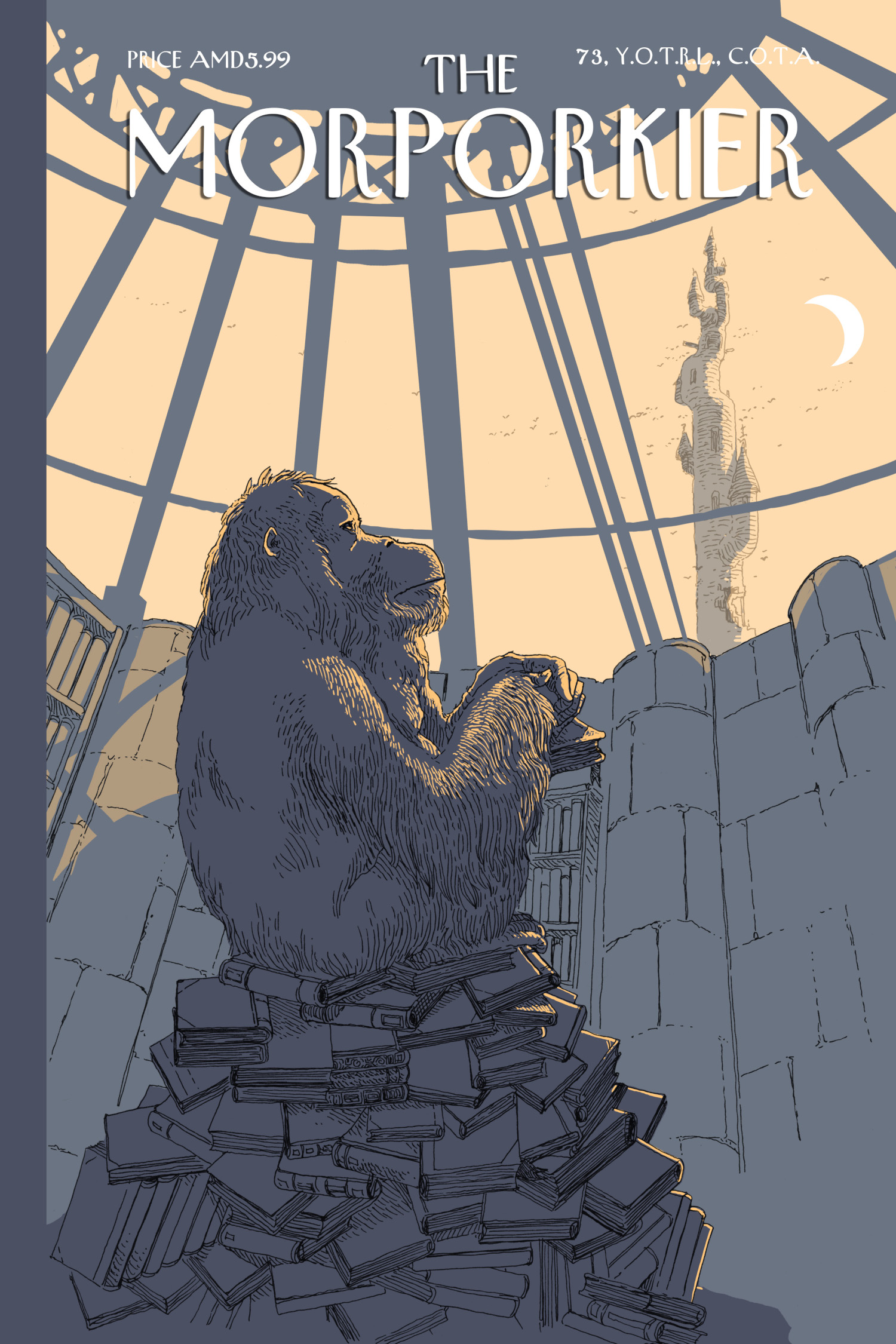 Not your typical orang-utan, but still very well-adapted to their ecological niche. The Morporker, by Gilles Roussel (Boulet), tribute to Terry Pratchett